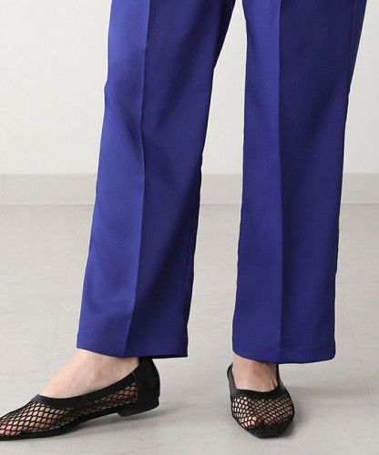 日本 Bou Jeloud - 俐落簡約美腿西裝褲-桃粉