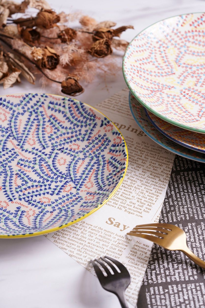 法國 Chehoma - 點繪點線-8吋盤 (直徑20cm)-4入