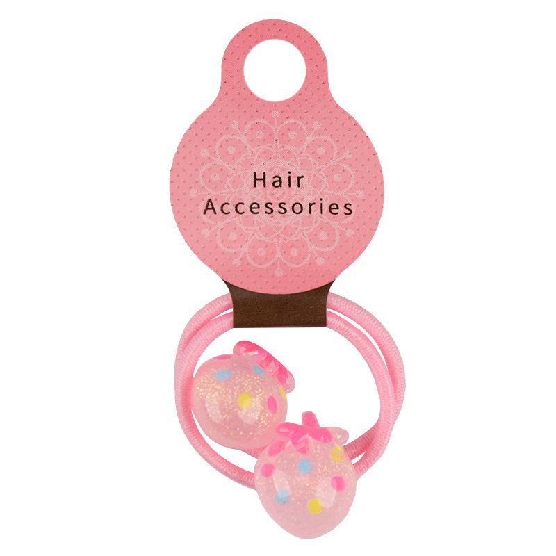 akachan honpo - 迷你髮圈2入-小草莓