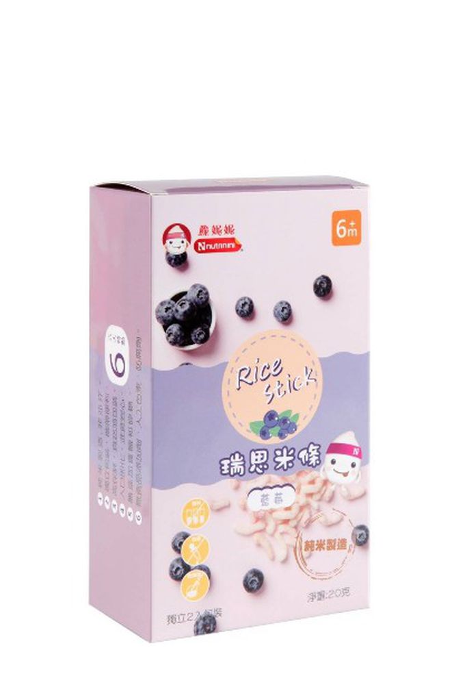 脆妮妮 nutrinini - 瑞思小米條-藍莓(新包裝)-20g