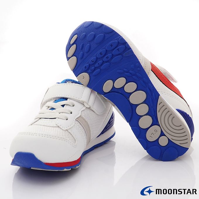 Moonstar日本月星 - 月星HI系列十大機能款-MSCNC2121S3白(中大童段)-機能運動鞋-白