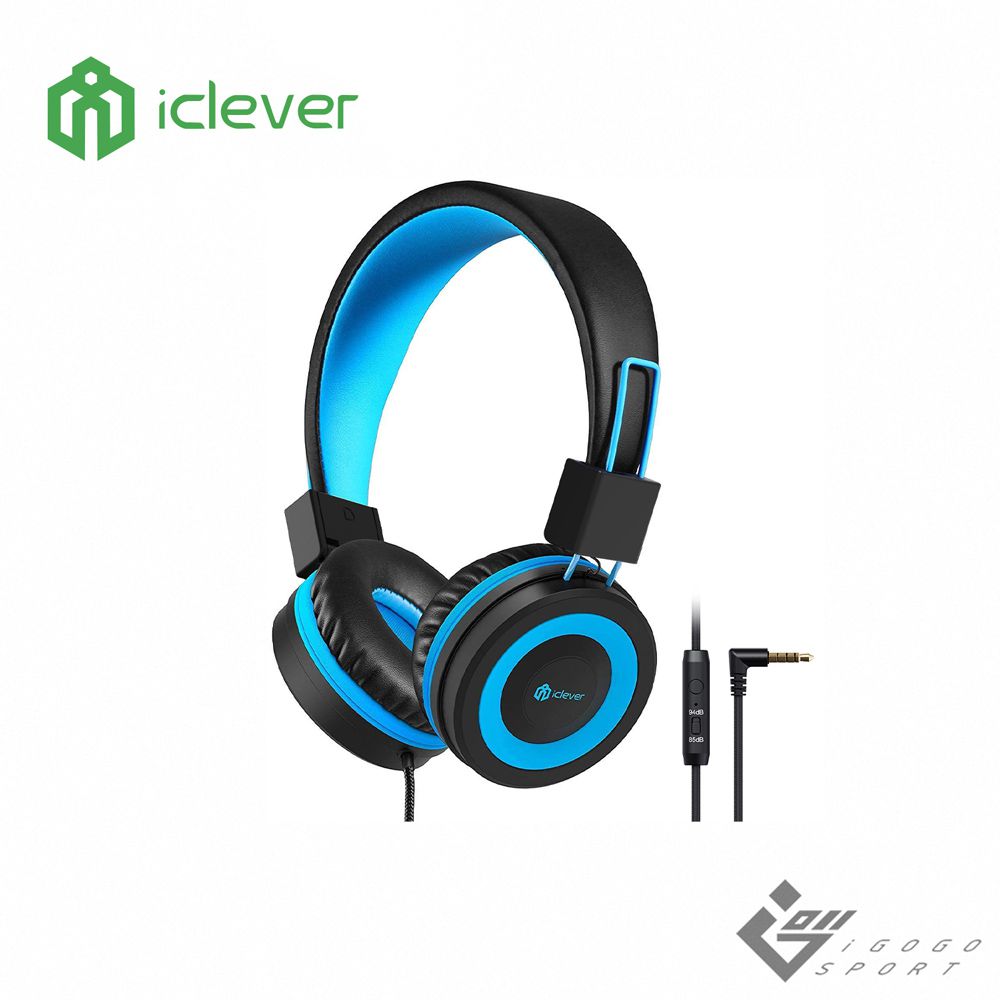 iClever - HS14 兒童耳機-黑藍色