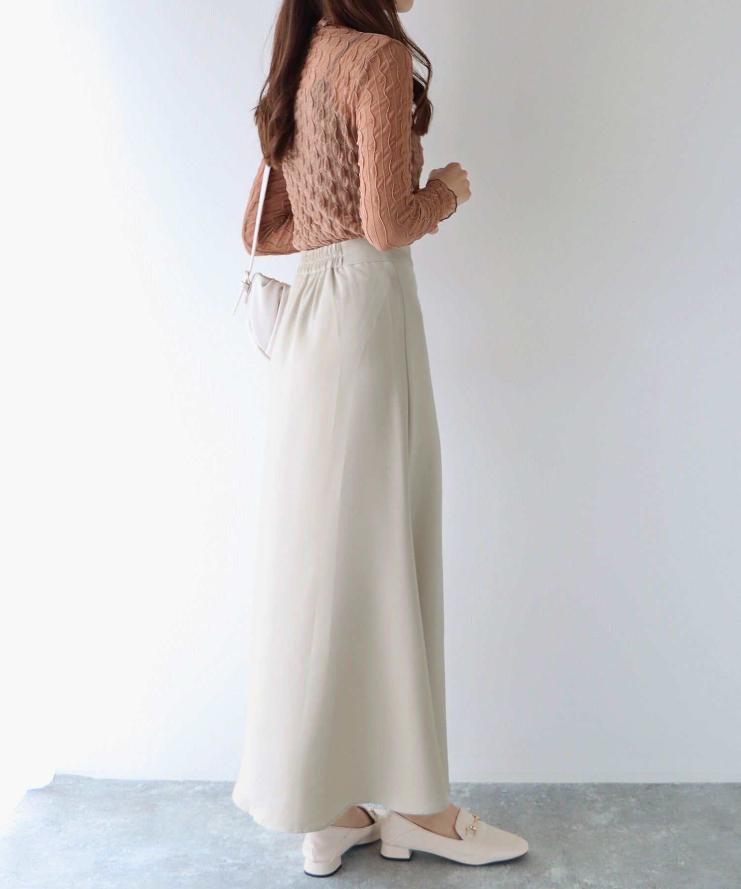 日本 BLUE EAST - [熱銷推薦] 甜美百搭修身剪裁長裙-果綠