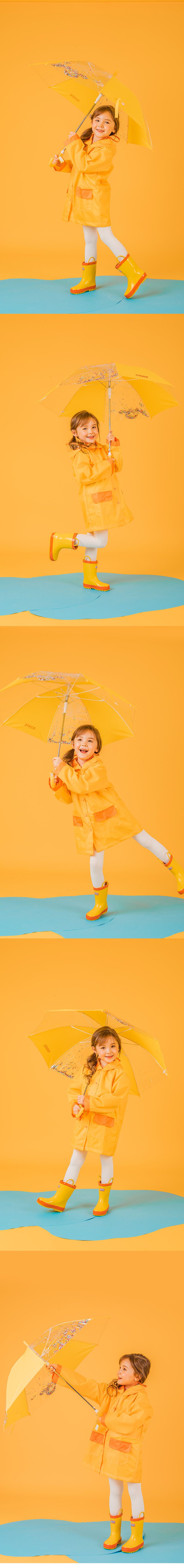 韓國 OZKIZ - 超輕量兒童安全雨傘-亮片星星 (FREE)