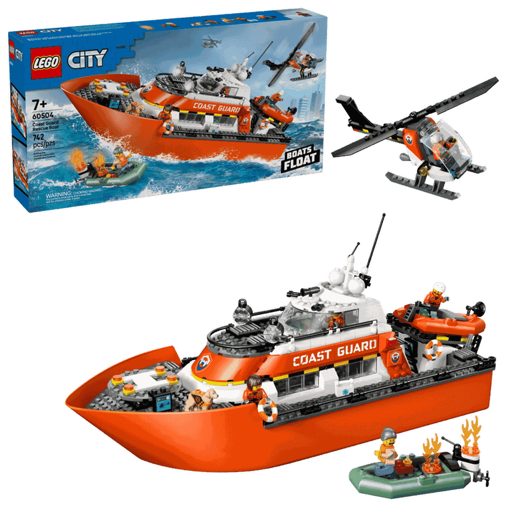 LEGO 60504 海岸巡防隊救援船和直升機 Coast Guard Rescue Boat & Helicopter