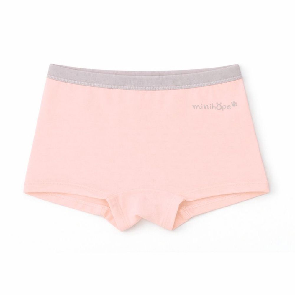 女童四角褲-經典LOGO(粉)