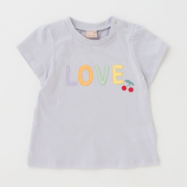 日本 petit main - [接觸冷感]可愛印花短袖上衣-草莓-白