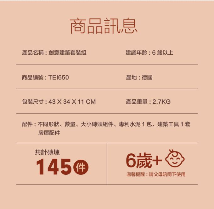 德國 teifoc - DIY益智磚塊建築玩具  創意建築套裝組