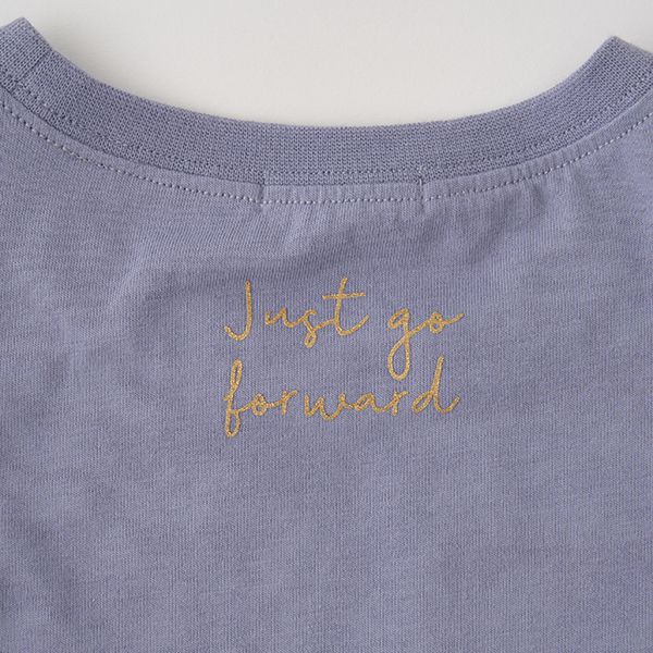 日本 Lycee mine - 閃耀印花肩部摺邊長袖上衣-草莓-象牙白