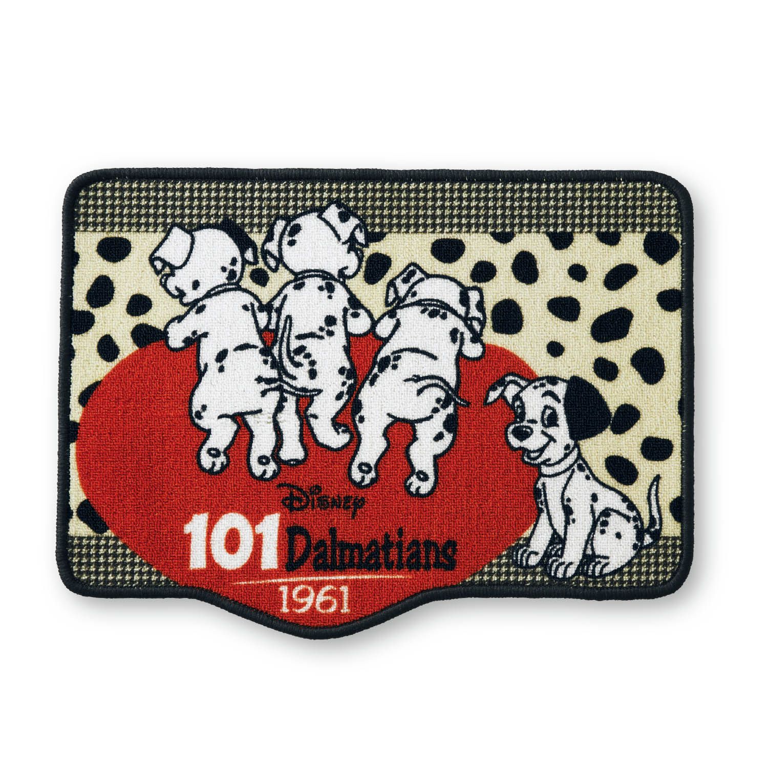 日本千趣會 - 迪士尼 復古造型腳踏墊-米奇米妮兜風-藍 (約44x60cm)