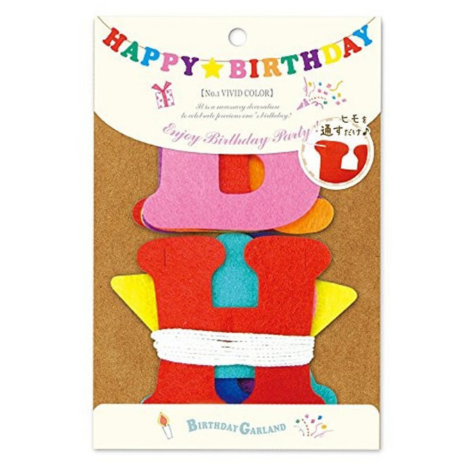 akachan honpo - 英文字母生日掛飾-鮮豔色系