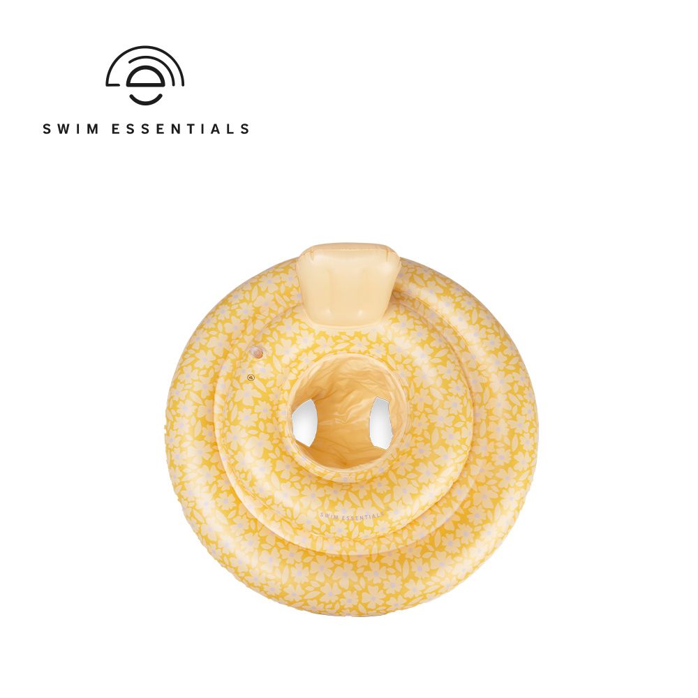 嬰幼兒充氣坐式泳圈 (0-1Y)-夏日黃花