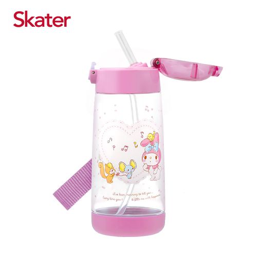 (透明)吸管水壺480ml PET-美樂蒂