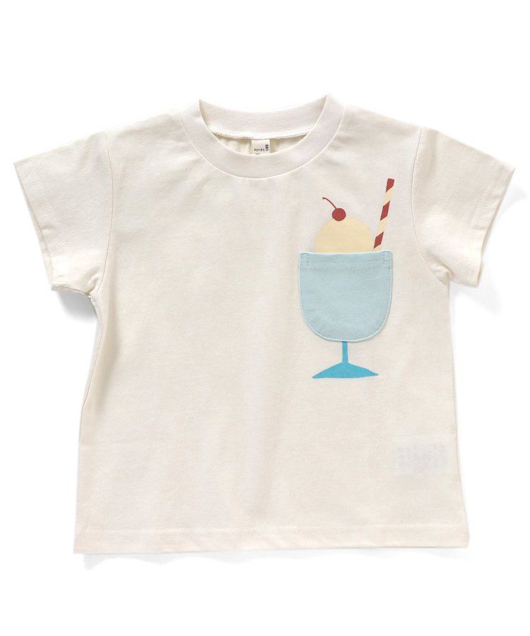 日本 apres les cours - 童趣印花口袋短袖上衣-昆蟲-草綠