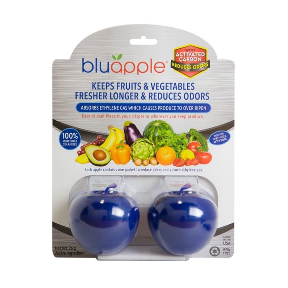 美國Bluapple - 藍蘋果-保鮮除臭版-一組二入 (直徑約6公分)