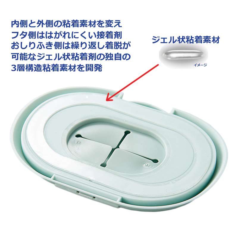 akachan honpo - FUTAP按壓式濕紙巾蓋Plus-灰色