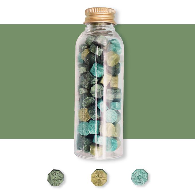 HAPPYMT - 火漆蠟粒大罐裝-漫步在原野森林-綠色系