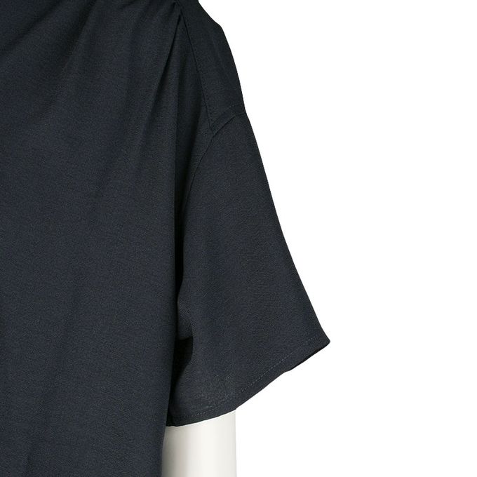 akachan honpo - 短袖襯衫洋裝-深藍色