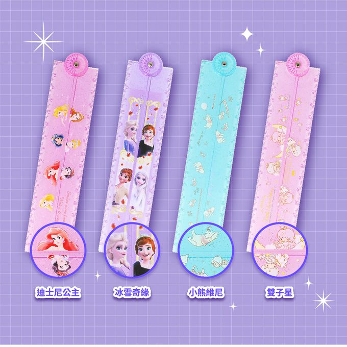 日本 SUN-STAR - 雙子星文具套組 (珠光2B鉛筆 4入組+30公分折疊尺+墊板)