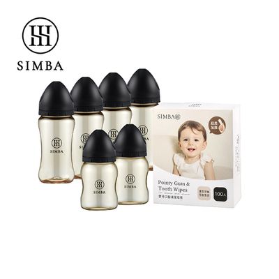 Simba 小獅王辛巴 - 新生兒蘊蜜鉑金口腔清潔組-新生適用-蒔黑