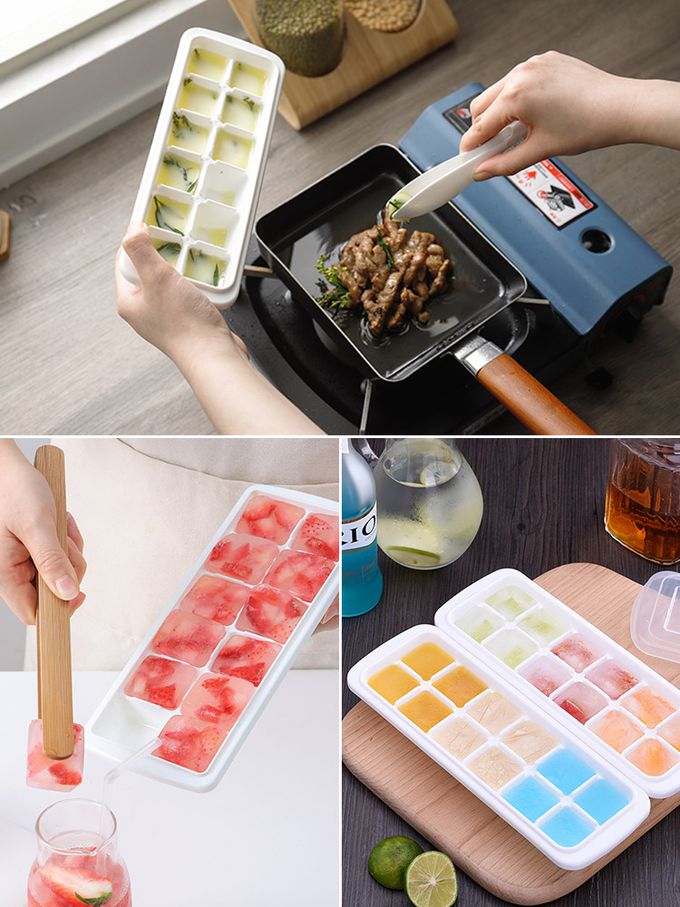 日本 NAKAYA - 日本製 12格製冰盒/冰塊盒-6入組