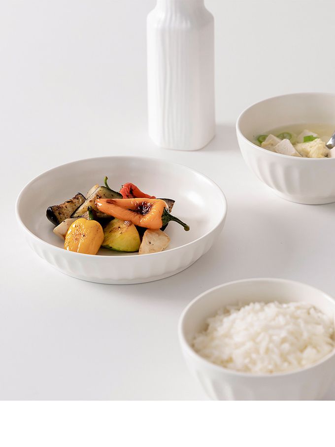 韓國 SSUEIM - Mild Matte系列溫柔時光陶瓷深盤2件組17cm (溫柔白)