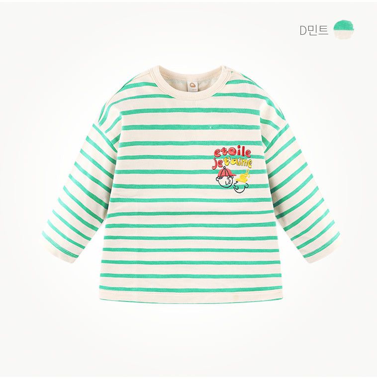 韓國 milk mile - 好朋友條紋套裝-綠