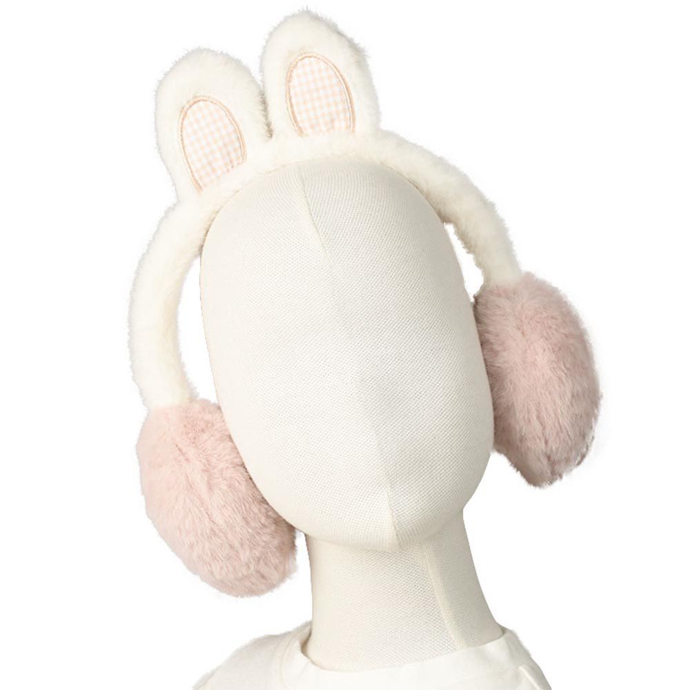 akachan honpo - 耳罩-動物耳朵-粉紅色
