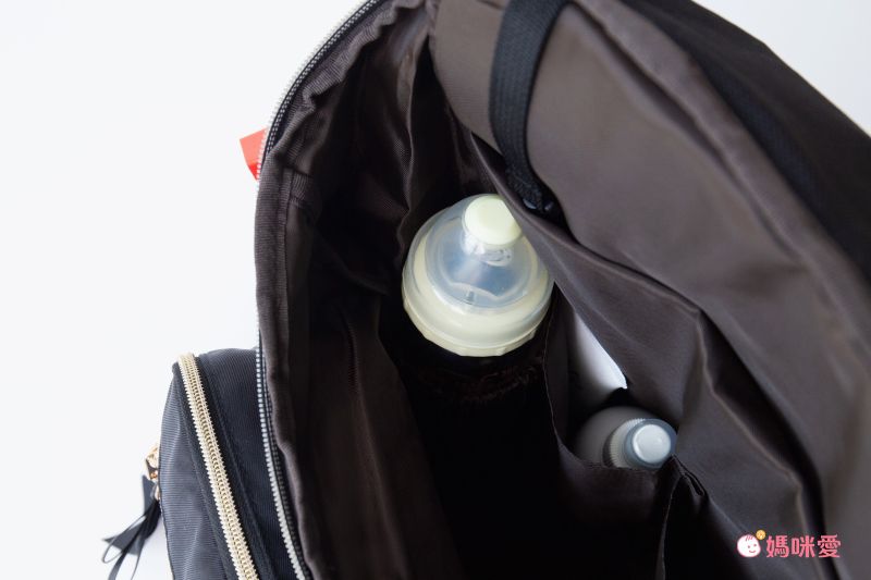 日本 Fuente - [超輕量] 簡約蝴蝶結機能收納後背包-迷霧藍 (26x41x14cm)