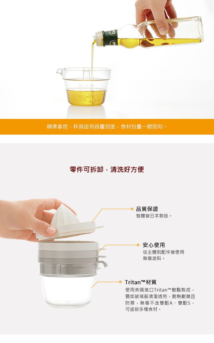 日本 RISU - 日本製Tritan四合一多功能備料調理器