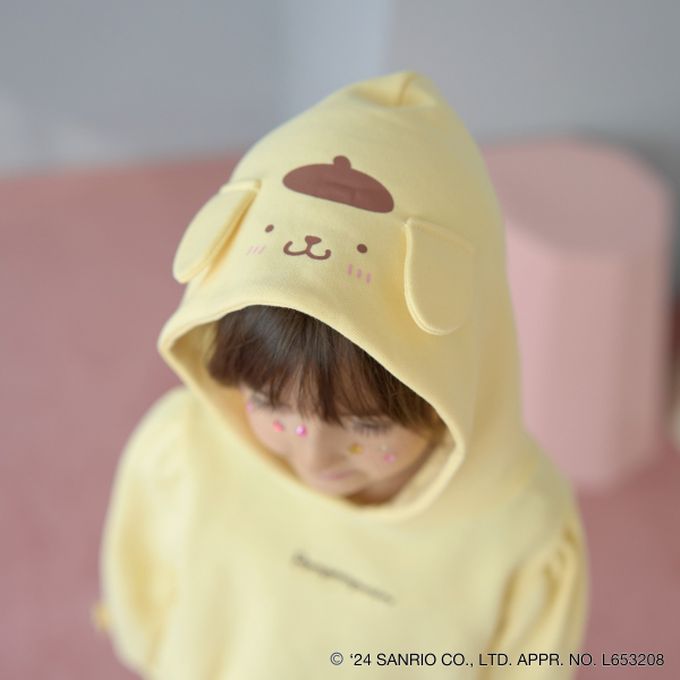 日本 Lycee mine - 聯名款 超萌造型連帽短裙套裝-布丁狗-黃