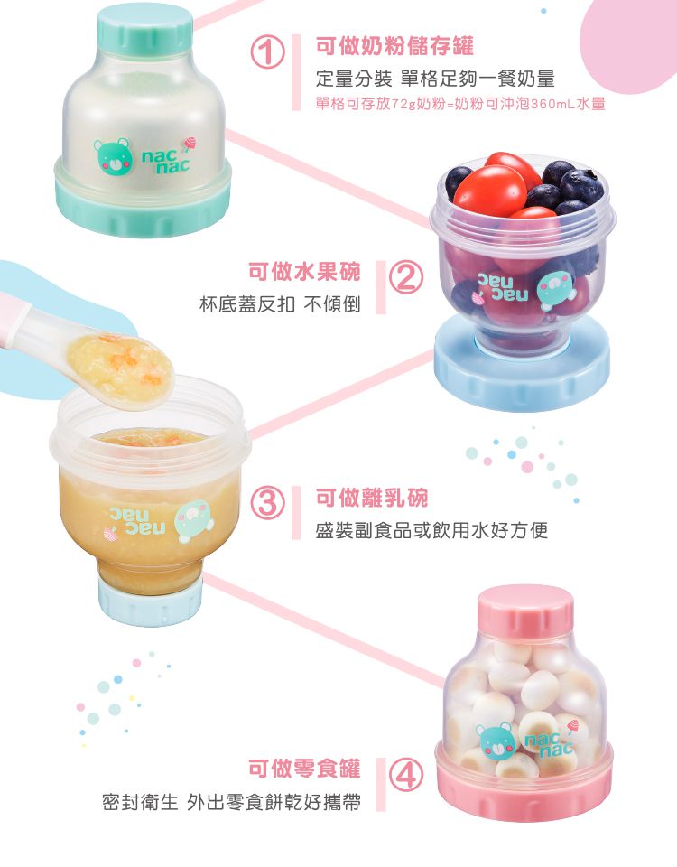 nac nac - 玩美多功能奶粉盒