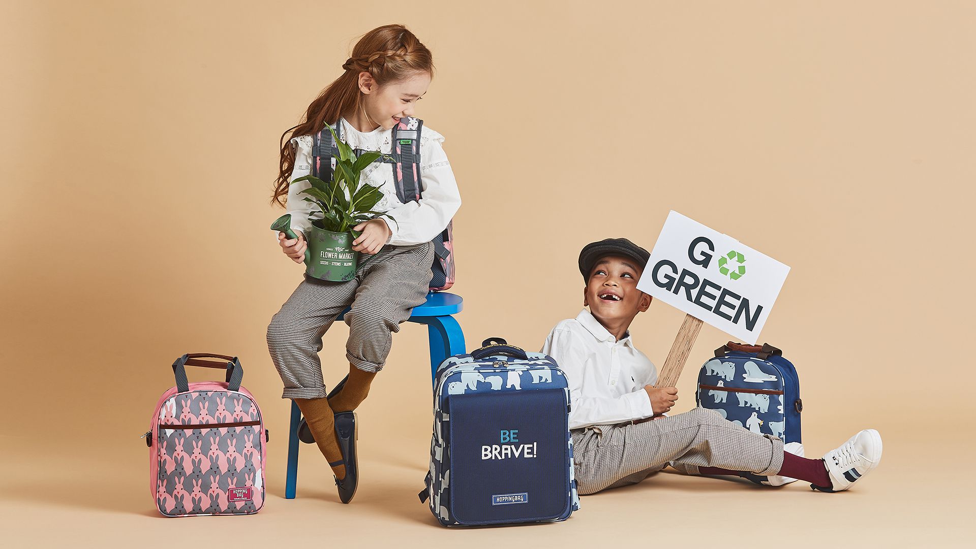 韓國 Victoria & Friends - 超輕量(490g)防潑水減壓背帶兒童背包-藍綠 (35X25X15cm)