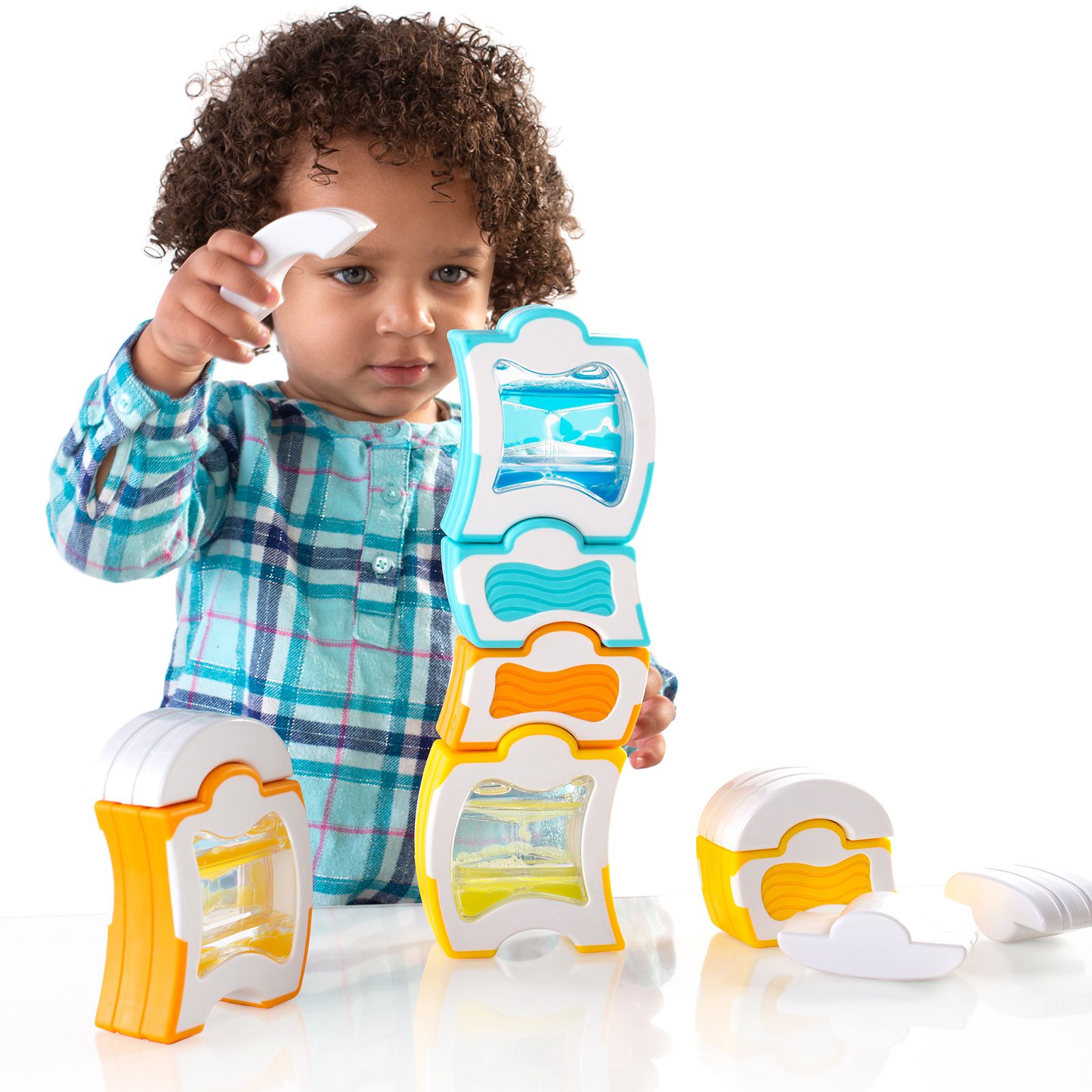 美國 guidecraft - 觸覺磁力波浪積木-20件