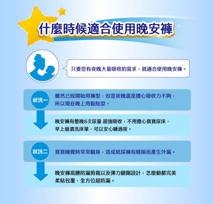 滿意寶寶 - 寶可夢晚安褲-女XL~XXL (22片x3包/箱)-黏貼 (XL)