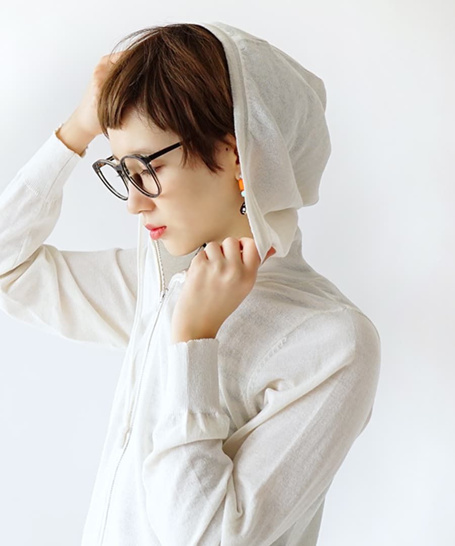 日本 zootie - 涼感X防曬速乾 連帽外套-氣質灰