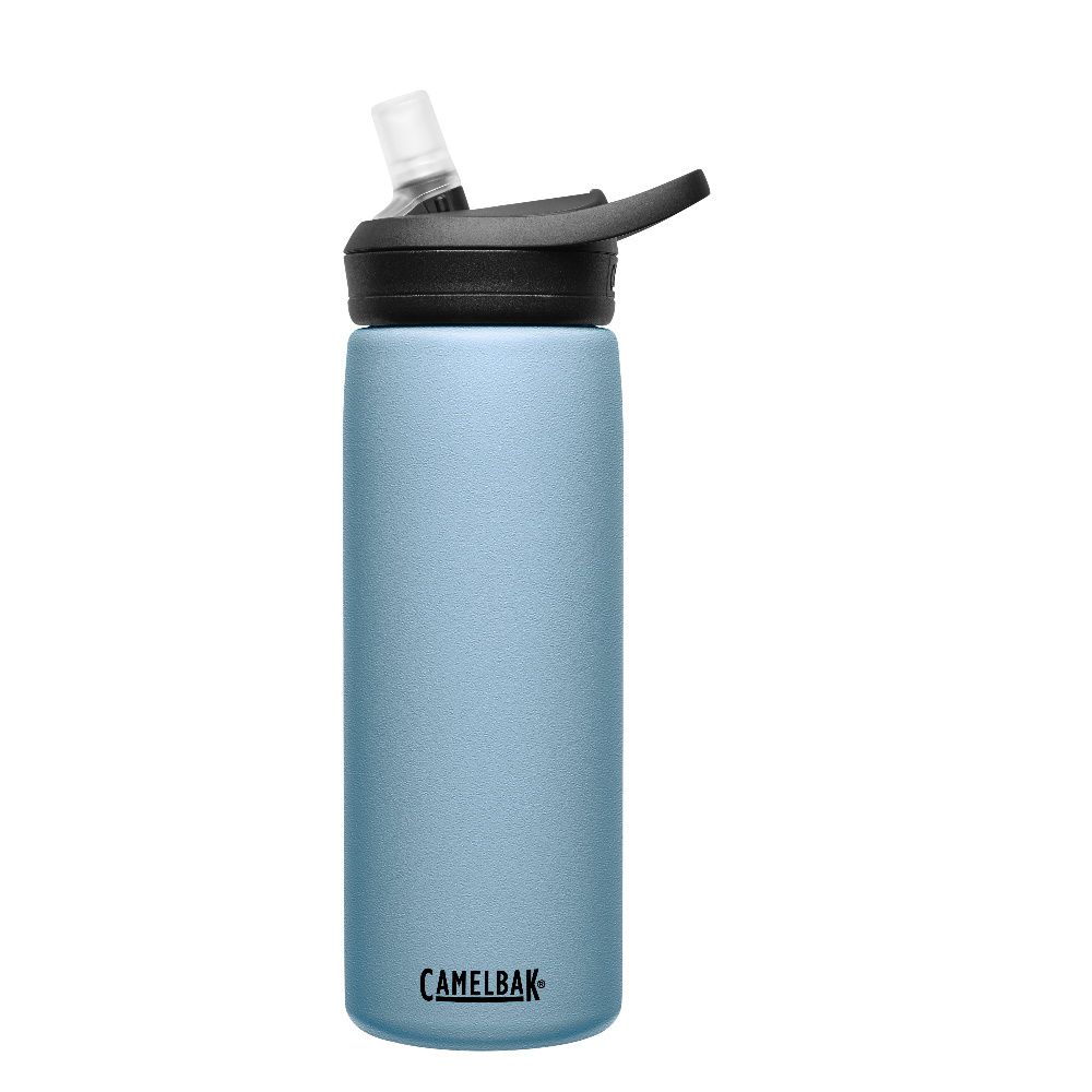 CamelBak - eddy+ 不鏽鋼多水吸管保溫瓶（保冰）-灰藍-600ML