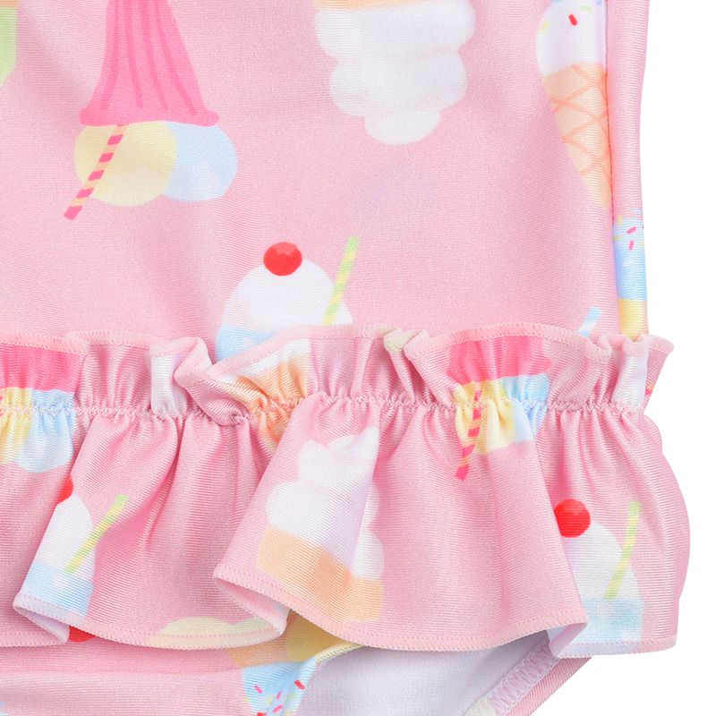 akachan honpo - 防曬泳衣＆連身泳衣-冰淇淋-粉紅色