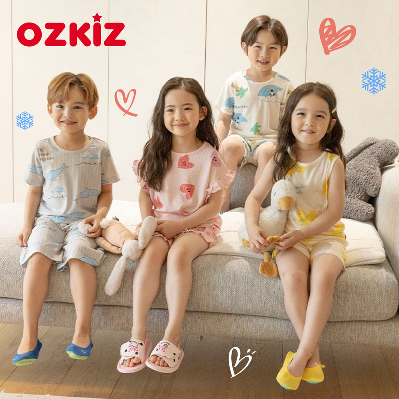 小童星最愛【韓國 OZKIZ】HOMEWEAR 透氣棉ｘ涼快嫘縈家居系列  ♥