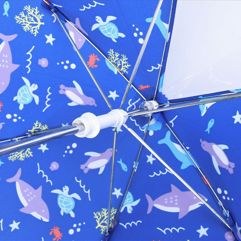 akachan honpo - 雨傘-海洋生物-藍色