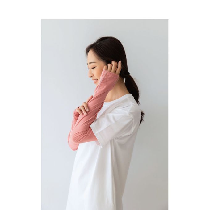 貝柔 Peilou - 冰感沁涼防曬袖套-黑色