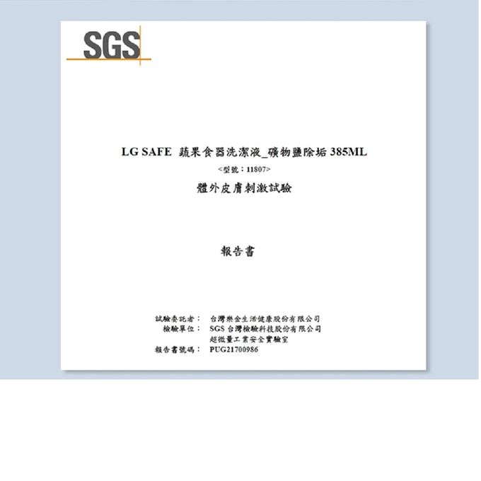 LG SAFE - 蔬果食器洗潔液385ml-礦物鹽除垢
