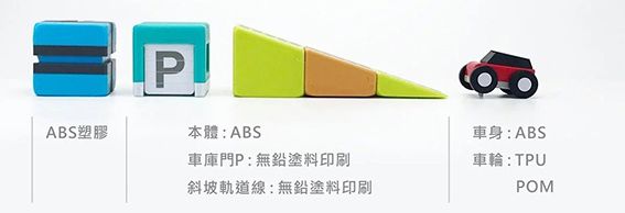 Qbi - 益智磁吸軌道玩具-成長探索系列-兒童同樂組-[獨家送]經典方塊4入擴充包(顏色隨機)