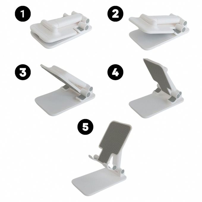 多功能折疊手機/平板架/支撐架-白