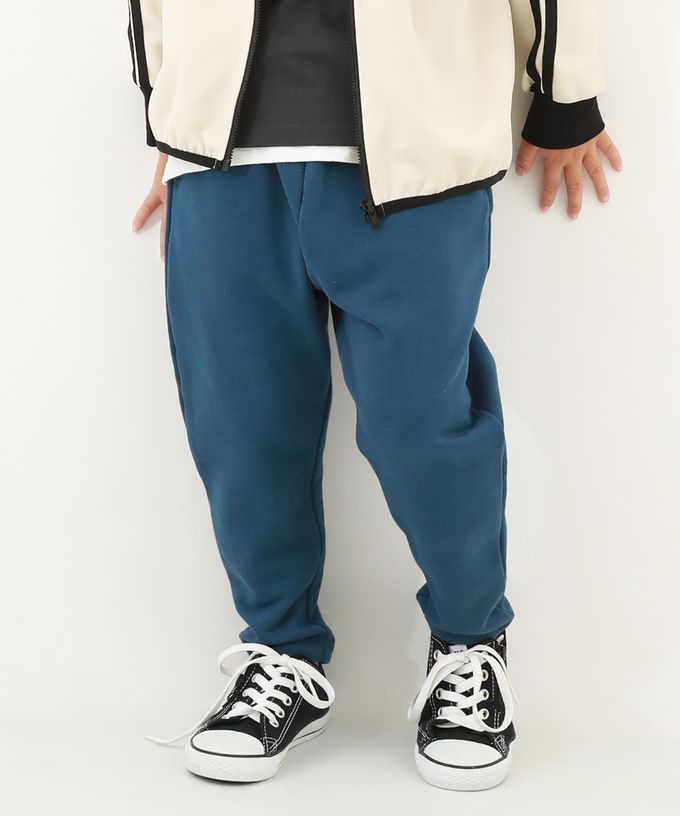 日本 devirock - 100%棉 純色運動風舒適長褲-淺灰棕