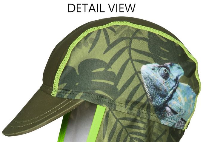 德國Playshoes - 抗UV防曬水陸兩用遮頸帽-變色龍