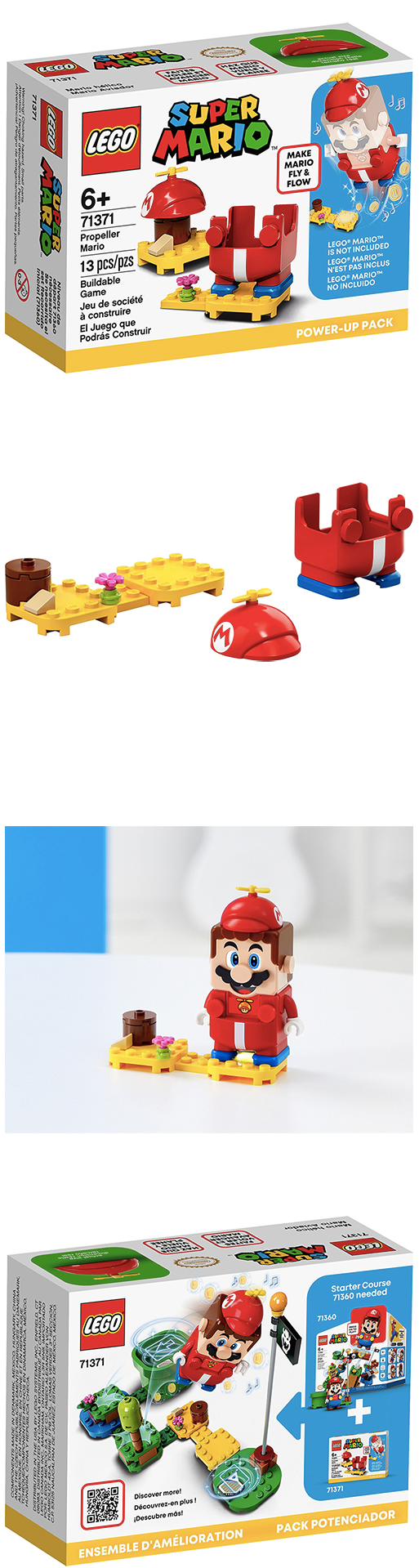 樂高 LEGO - 樂高積木 LEGO《 LT71371 》SUPER MARIO超級瑪利歐系列-Propeller Mario Power-Up Pack螺旋槳瑪利歐Power-Up套裝-13pcs