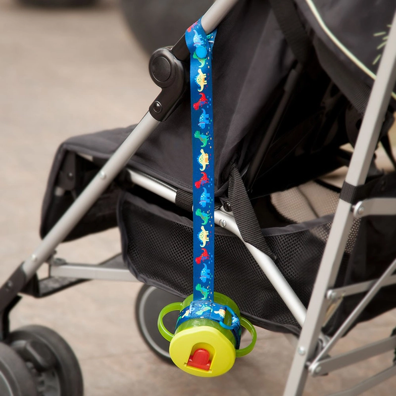 英國 JoJo Maman BeBe - 杯子/玩具防掉落帶兩件組-恐龍遊玩