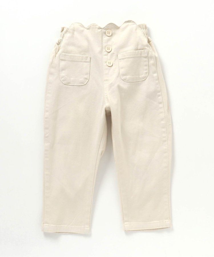 日本 apres les cours - 腰部花苞優雅設計長褲-水藍