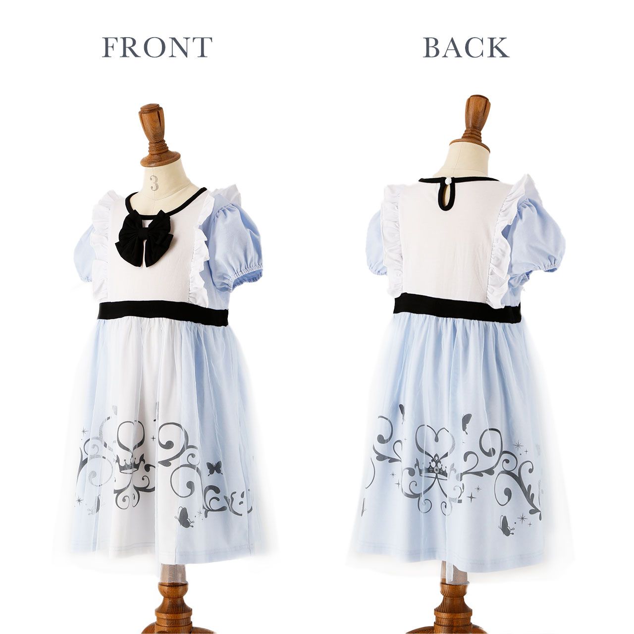 日本 Catherine Cottage - 童話公主薄紗拼接洋裝-水藍